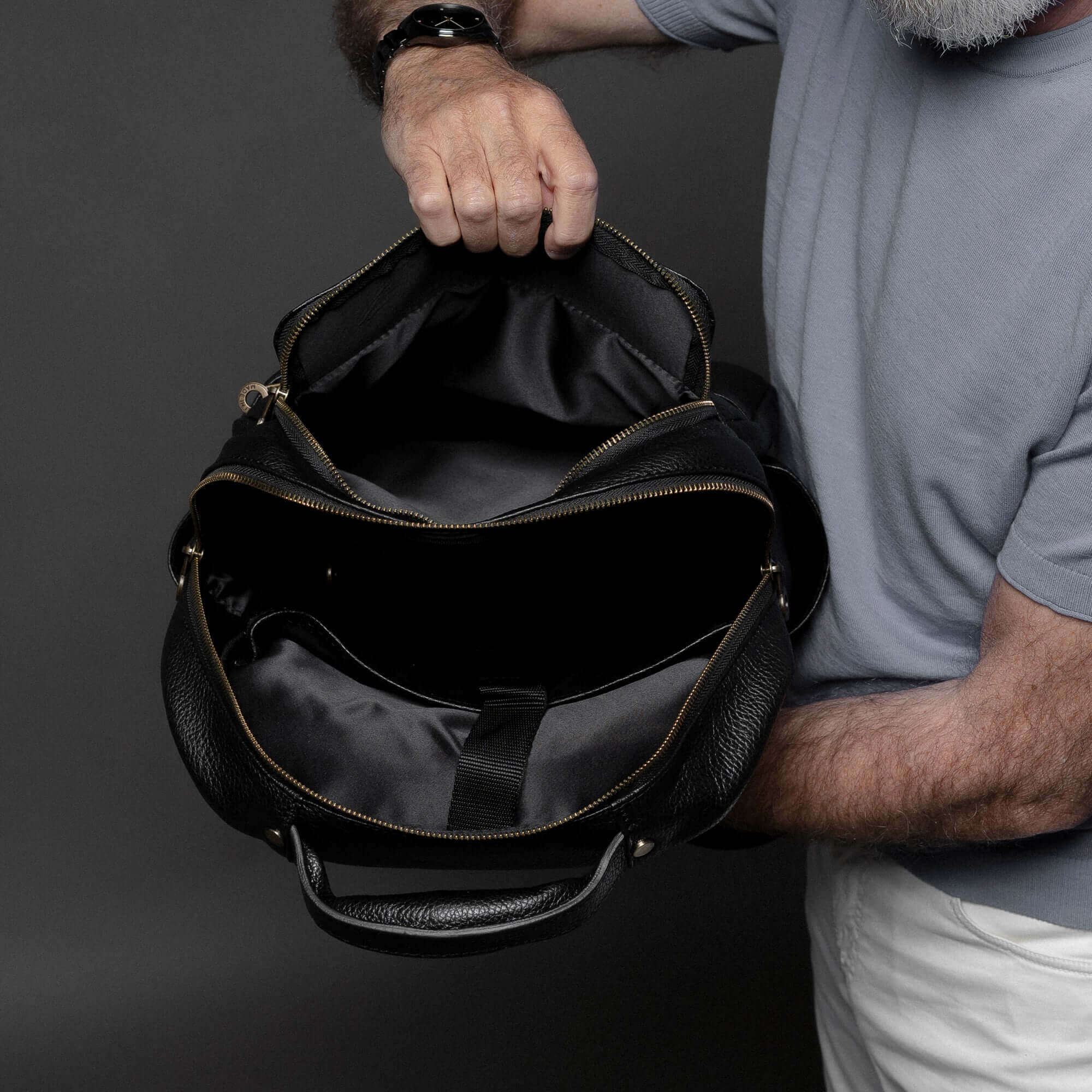 Zaino Plus in pelle martellata - Image 10